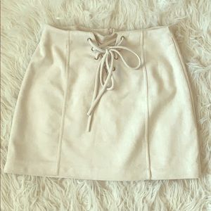 Suede Mini Skirt